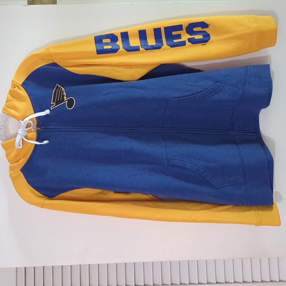 St. Louis Blues Heather Royal City Ties Full-Zip Hoodie